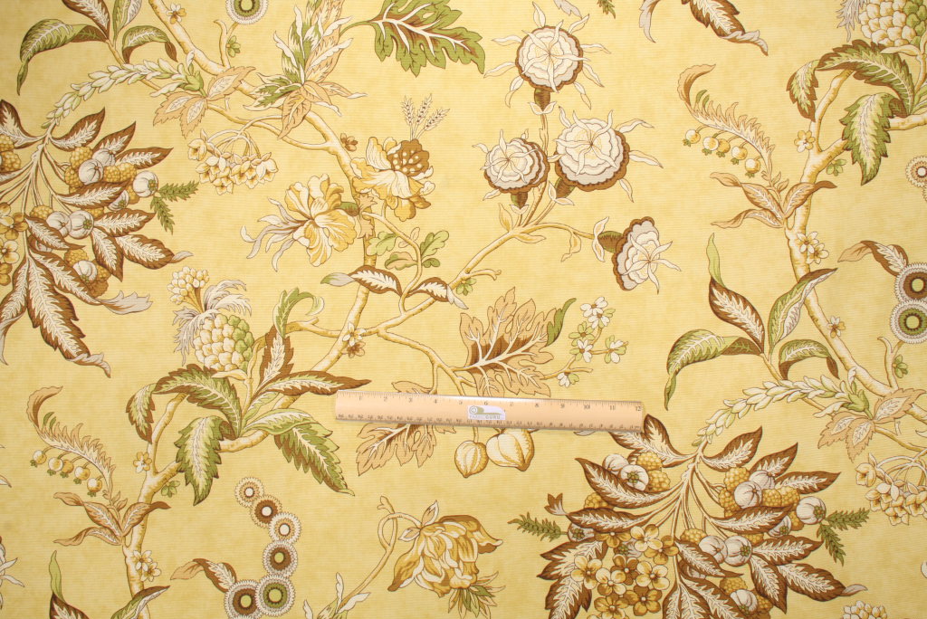 1.63 Yards Tommy Bahama Hidden Hideaway Drapery Fabric in Mayan Gold