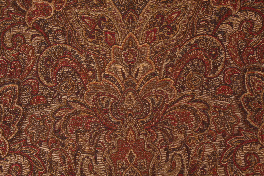 0.88 Yards Mill Creek Bagely Tapestry Upholstery Fabric in Antique