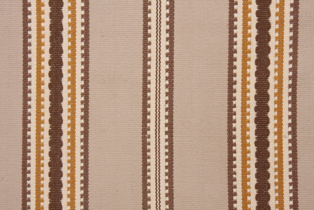 1.38 Yards High End Blanket Striped Heavy Cotton Upholstery Fabric in Brown