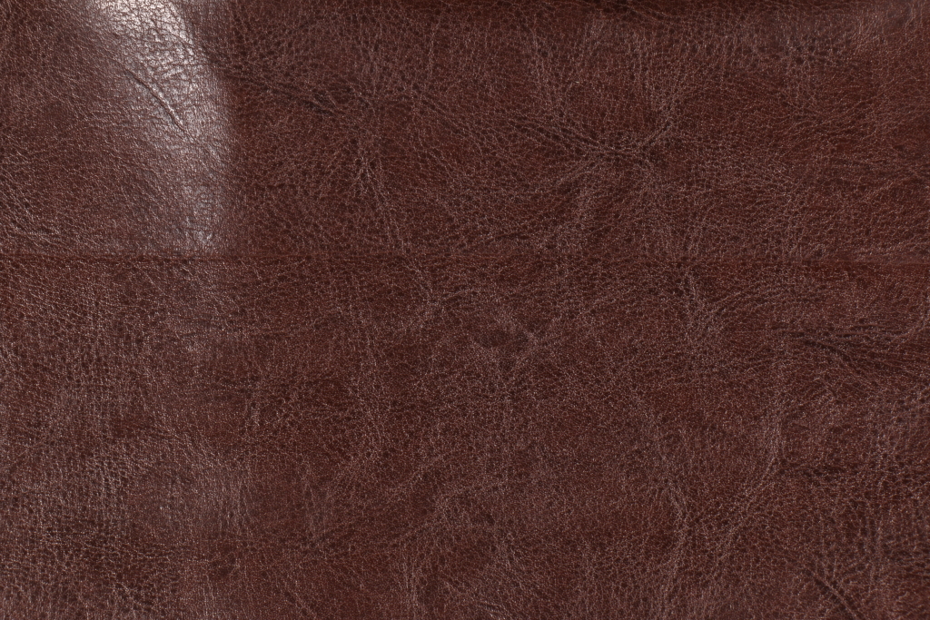 Bonded leather Upholstery Fabric in Fudge