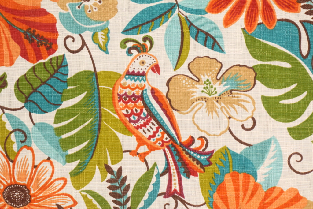 1.25 Yards Richloom Solarium Lensing Printed Polyester Outdoor Fabric