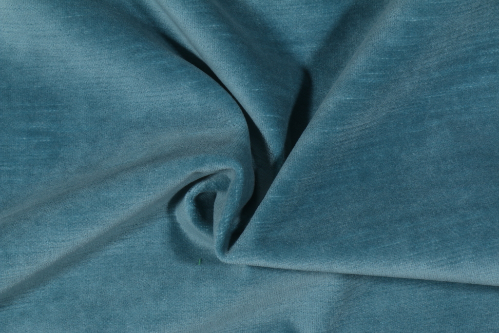 4 Yards Velvet Upholstery Fabric in Peacock