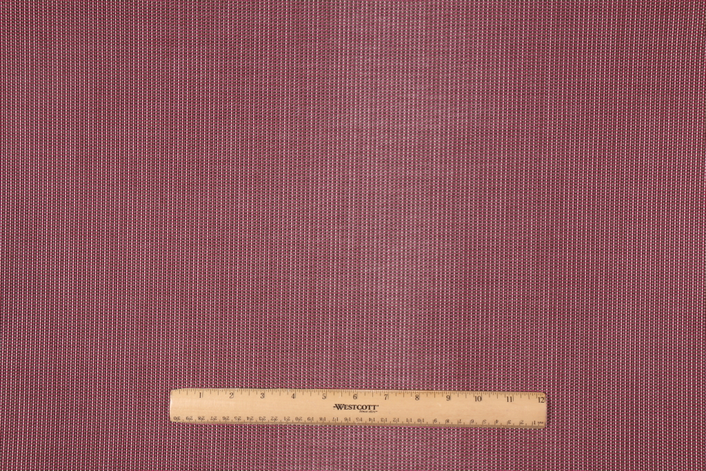 9 Yards Woven Vinyl Mesh Sling Chair Outdoor Fabric in Berry/Brown