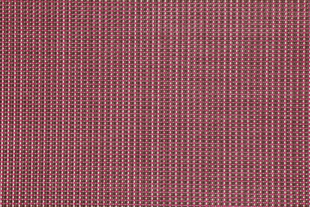 9 Yards Woven Vinyl Mesh Sling Chair Outdoor Fabric in Berry/Brown