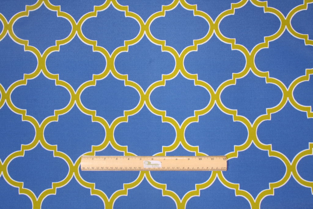 Richloom Solarium Irondaze Printed Poly Outdoor Fabric in Cobalt