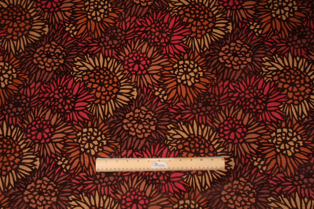 Microfibres Sintra Flocked Cotton Decorator Fabric in Mink