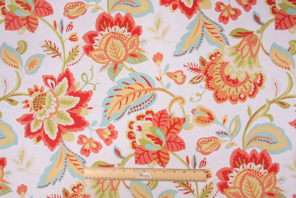Fabric by the Yard Richloom Evanwood Printed Cotton Drapery Fabric