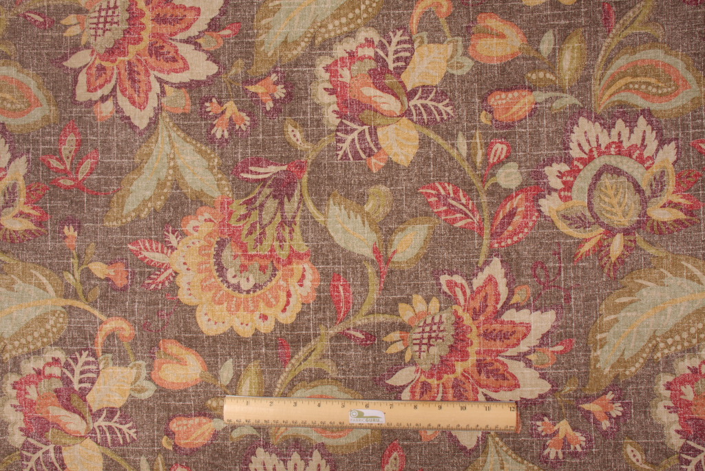 Fabric by the Yard Richloom Castillo Printed Cotton Drapery Fabric