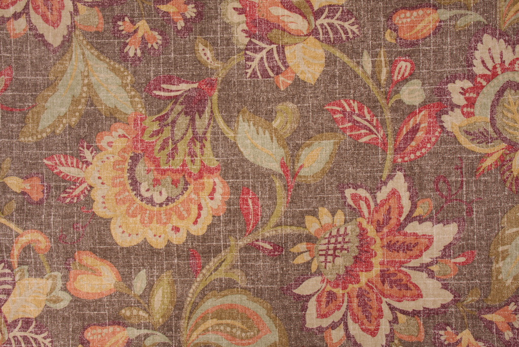 Fabric by the Yard Richloom Castillo Printed Cotton Drapery Fabric