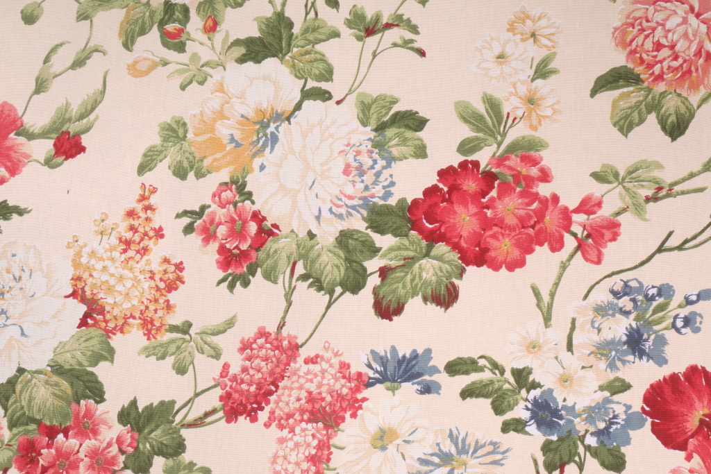 Fabric by the Yard Richloom Emma Printed Cotton Drapery Fabric in