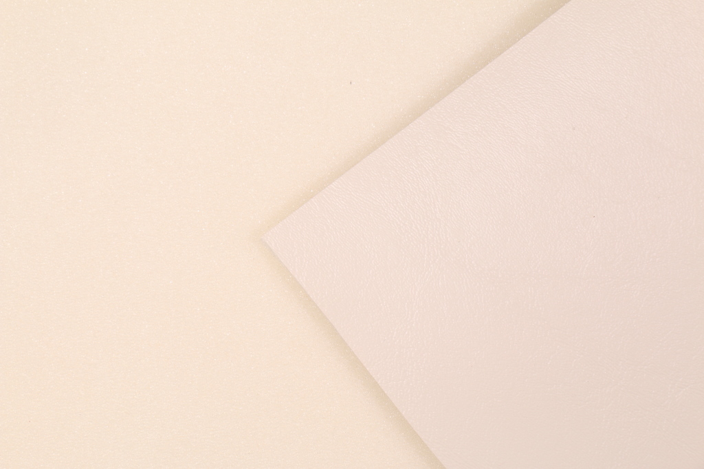 Off White Marine Vinyl Upholstery Fabric Laminated on .25 inch Foam Backing