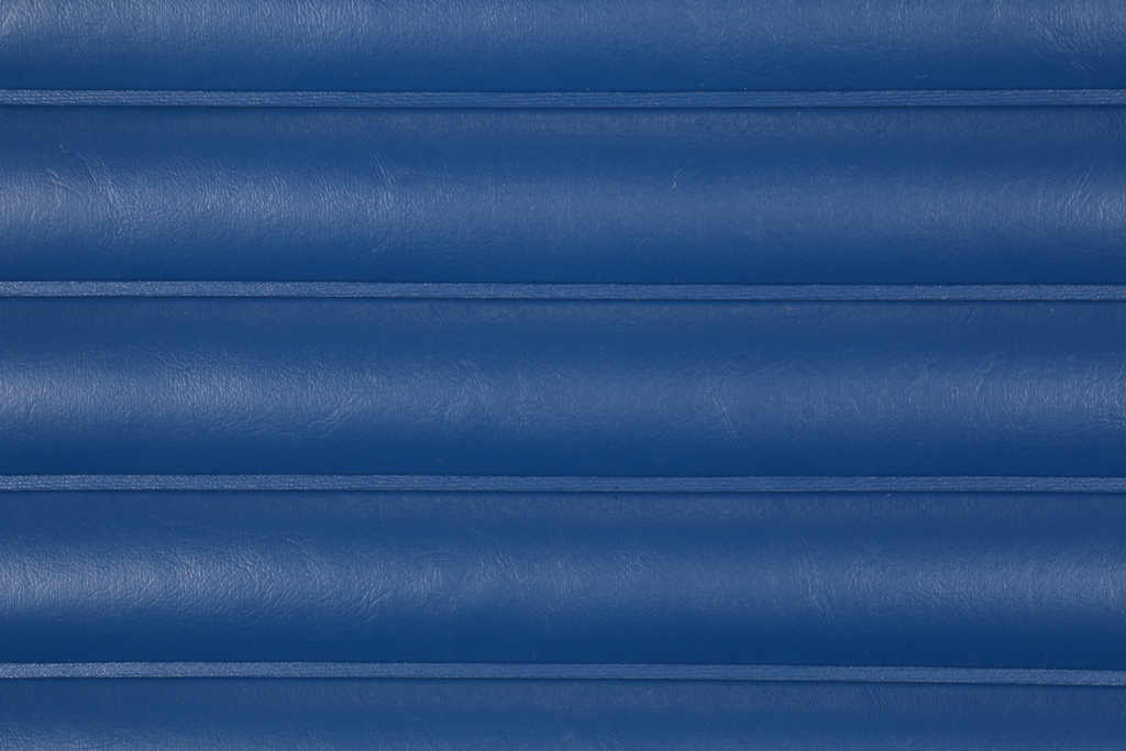 Pacific Blue Marine Vinyl Upholstery Fabric PleatedQuilted