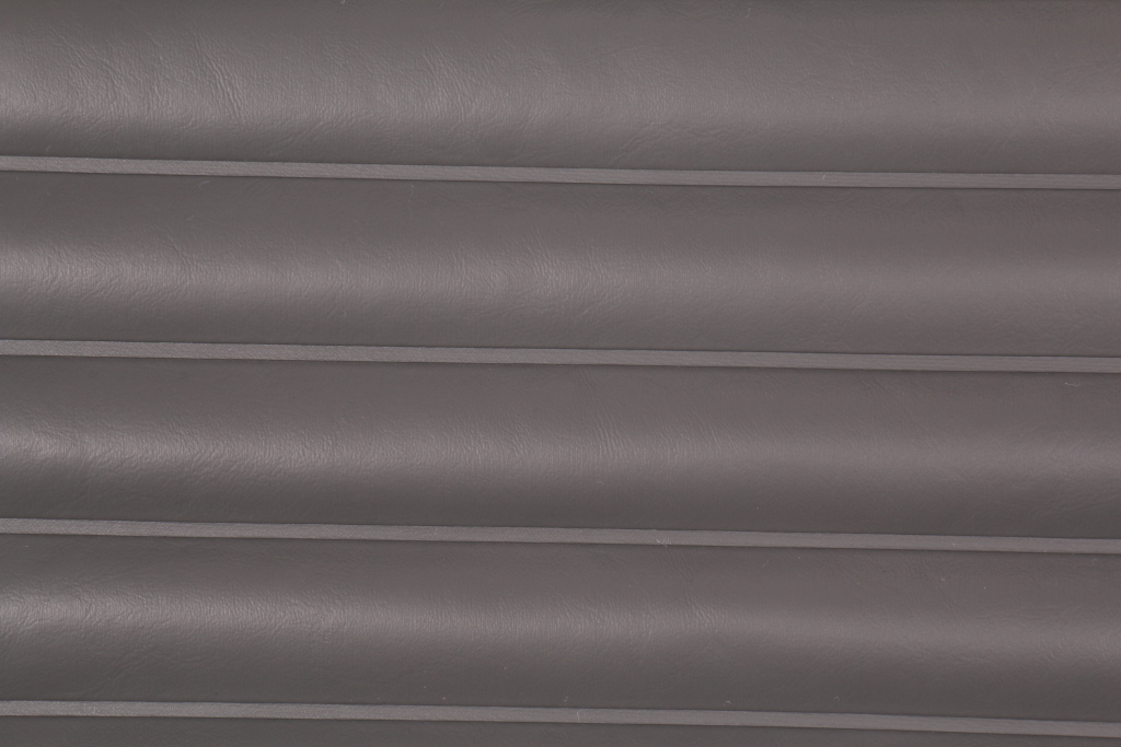 Cruiser Gray Marine Vinyl Upholstery Fabric PleatedQuilted