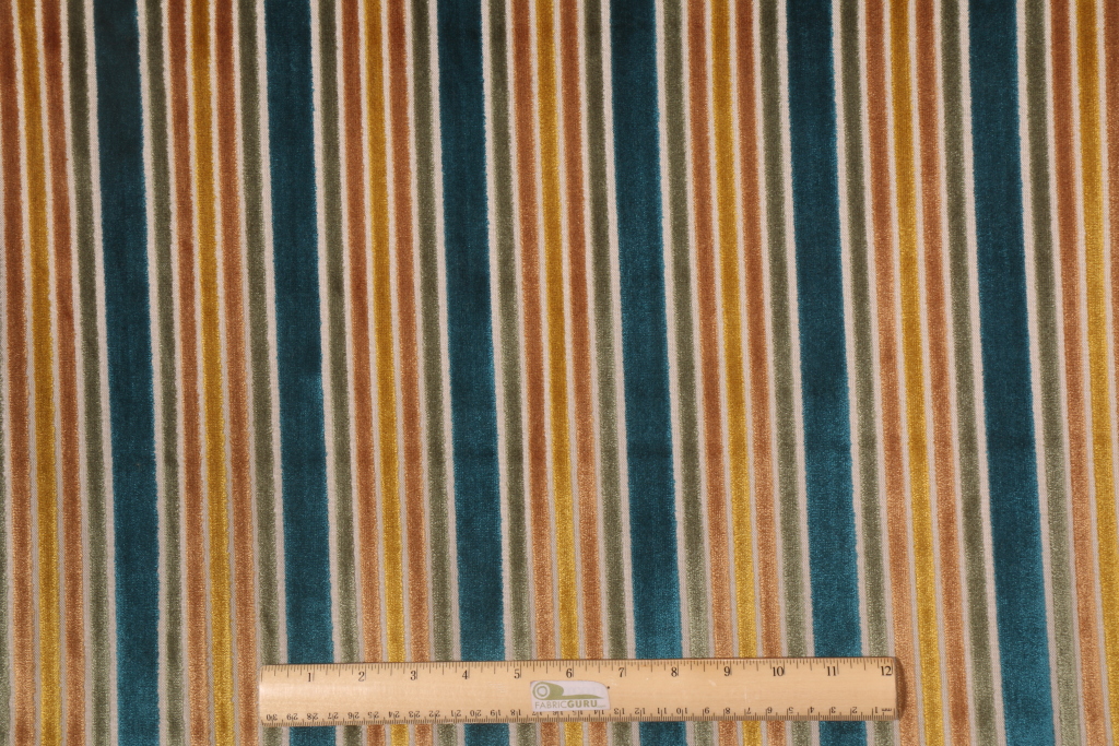 Robert Allen Velvet Stripe Upholstery Fabric