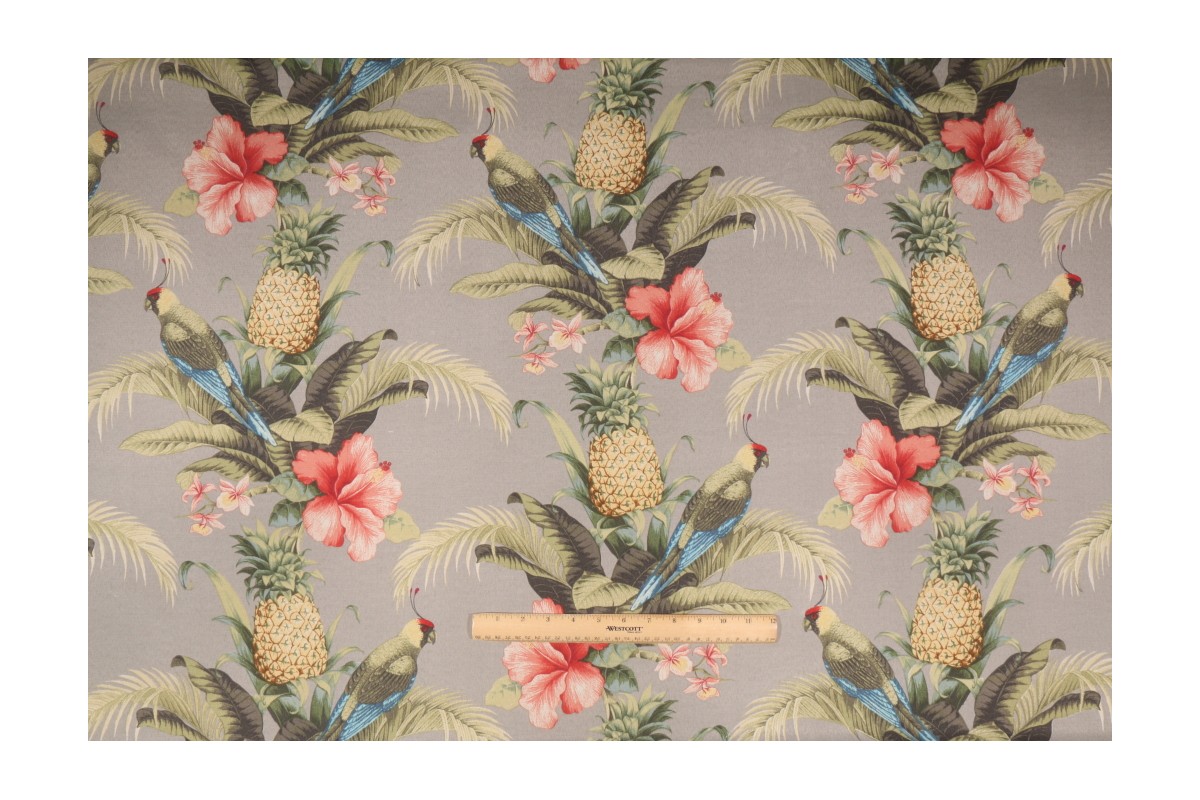 Tommy Bahama Beach Bounty Printed Polyester Outdoor Fabric in Tangelo