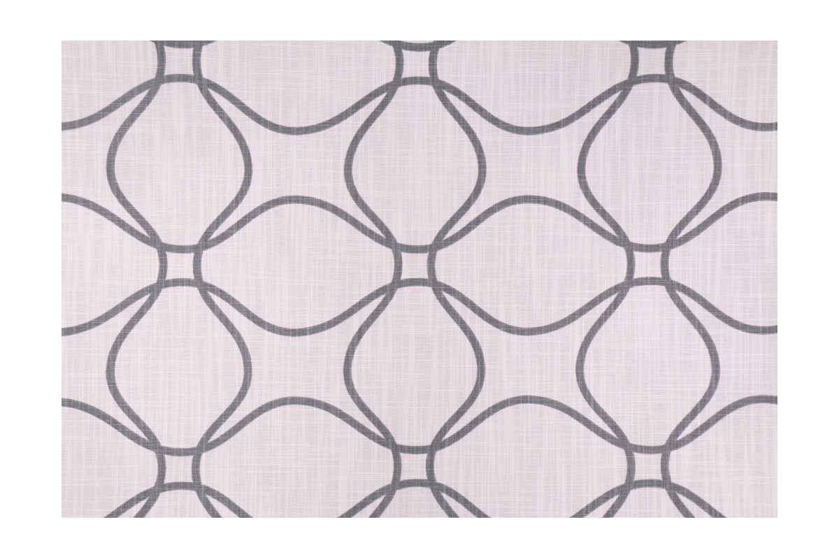 Premier Prints Zane Printed Slub Cotton Canvas Drapery Fabric in Black