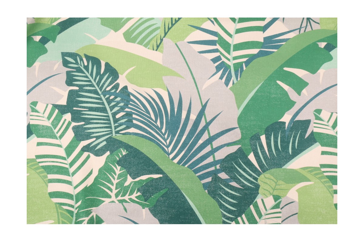 Tommy Bahama Palma Linda Printed Cotton Drapery Fabric in Verde