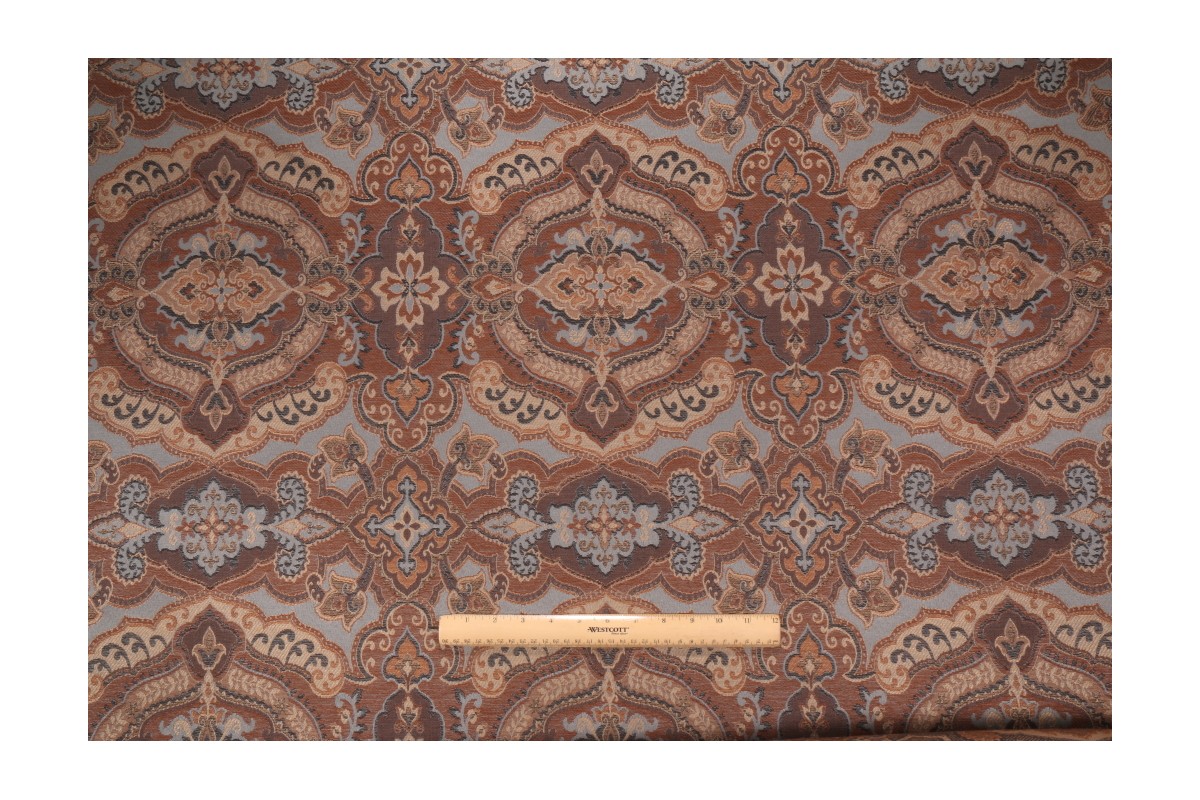 Robert Allen Tapestry Upholstery Fabric in Bluestone