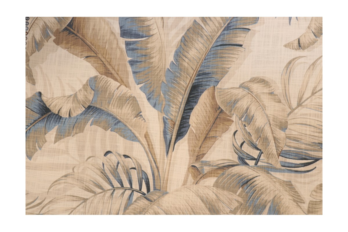 8 Yards Tommy Bahama Palmiers Printed Cotton Drapery Fabric in Riptide