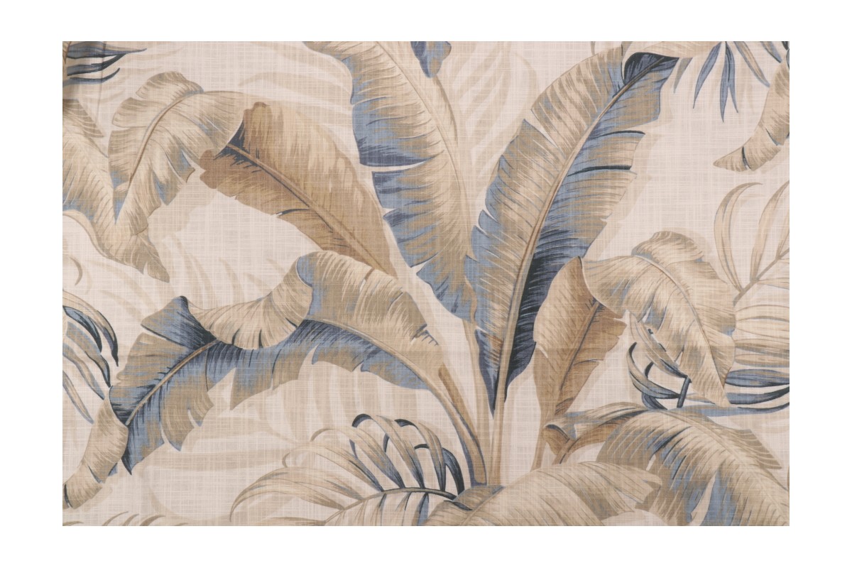 Tommy Bahama Palmiers Printed Cotton Drapery Fabric in Riptide