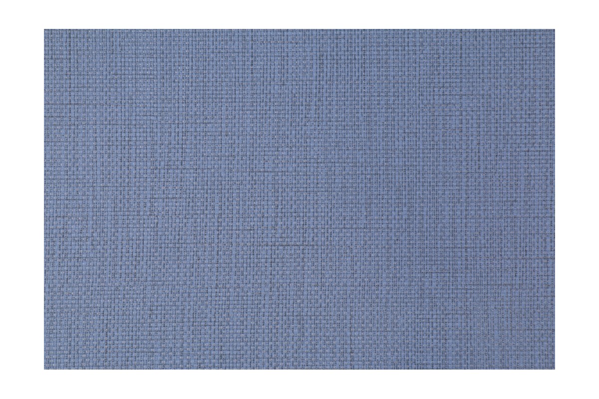 Crosshatch Vinyl Upholstery Fabric in Blue