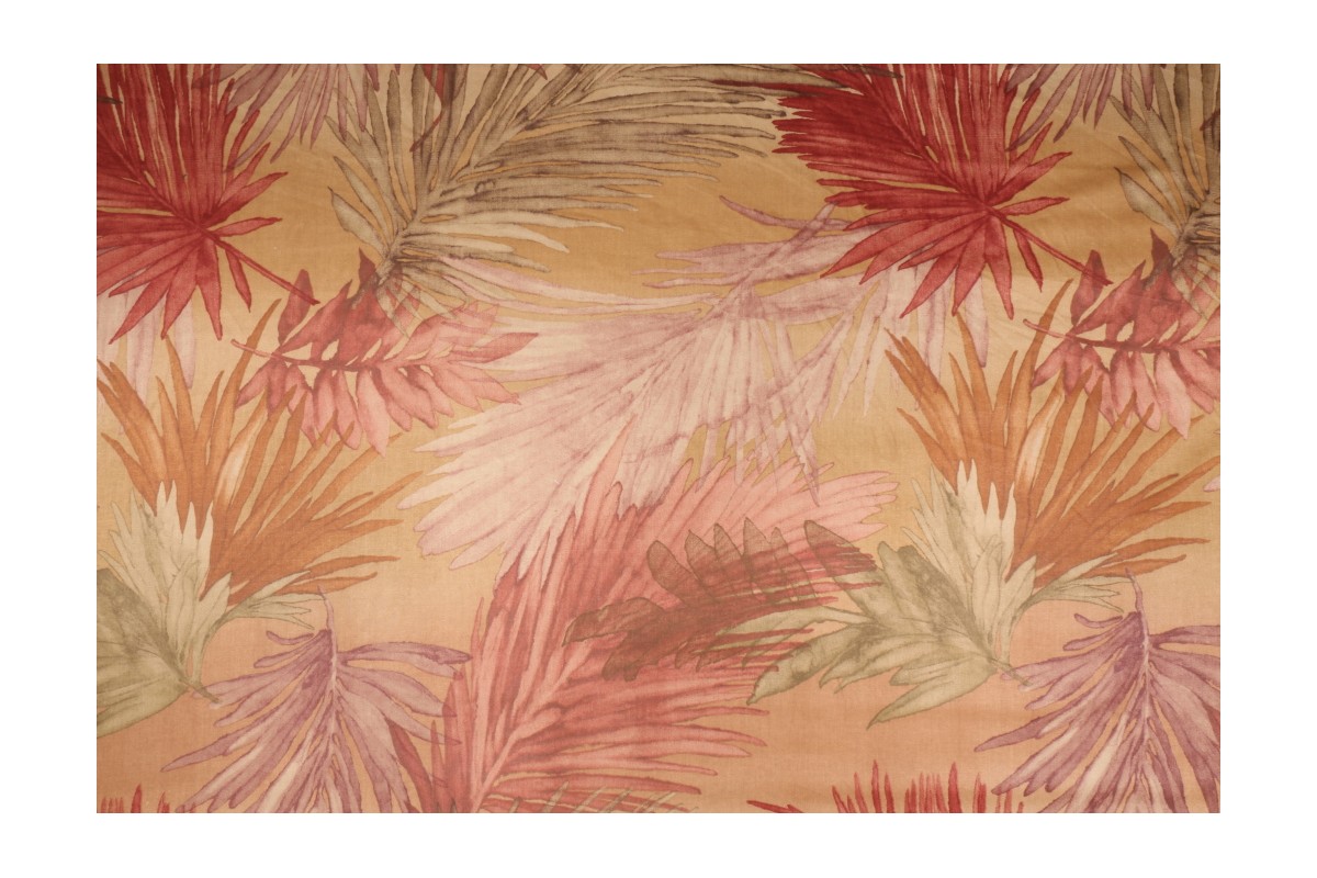 8.6 Yards Robert Allen Tropical Printed Cotton Drapery Fabric