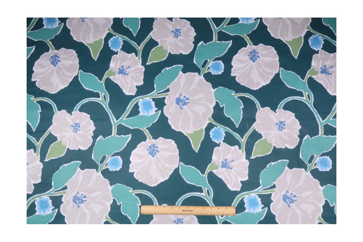 Robert Allen Madcap Cottage Jungle Bloom Printed Cotton Drapery Fabric