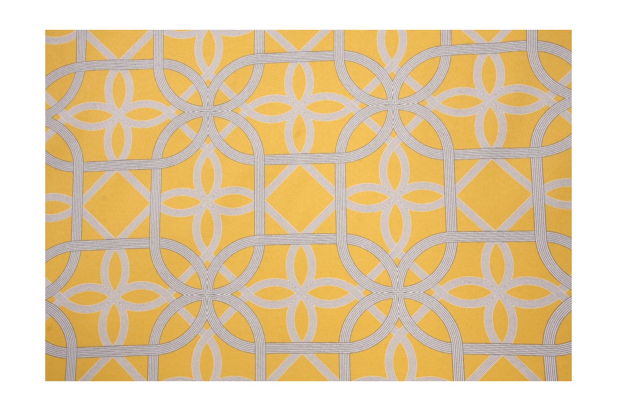 Richloom Keene Printed Polyester Outdoor Fabric in Soliel