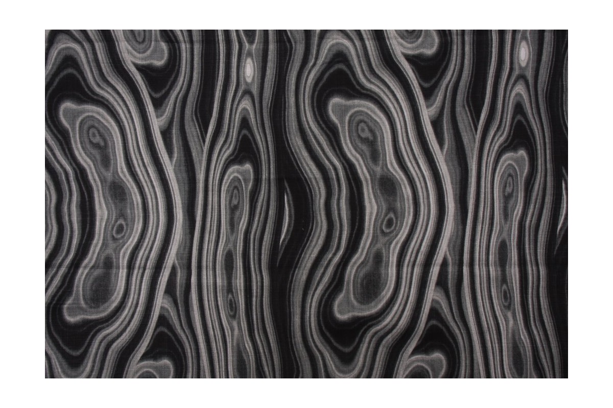 Robert Allen Malakos Printed Cotton Drapery Fabric in Ink