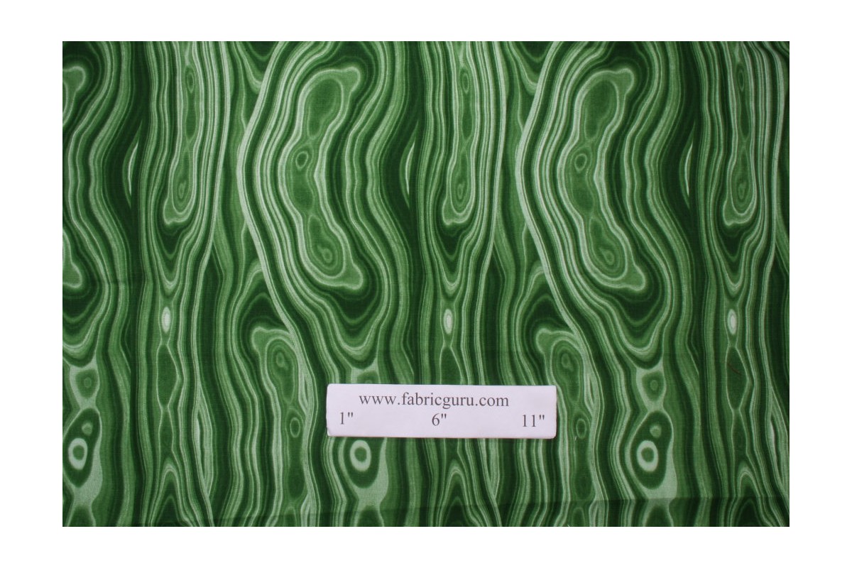 Robert Allen Malakos Printed Cotton Drapery Fabric in Malachite