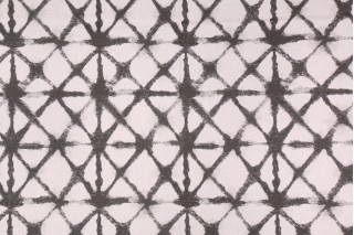 Premier Prints Shibori Net Flax Printed Cotton Drapery Fabric in Ink 