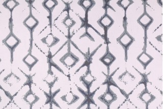 Premier Prints Tribal Printed Cotton Drapery Fabric in Vintage Indigo 
