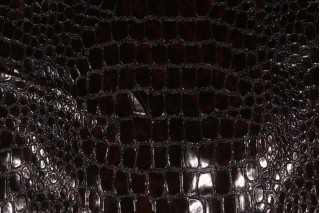 Couture Textiles Groove Vinyl Upholstery Fabric in Chocolate 
