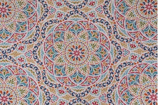 Richloom Zen Printed Polyester Outdoor Fabric in Fiesta 