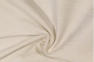 Crypton Lush High Performance Velvet Chenille Upholstery Fabric in Eggshell 