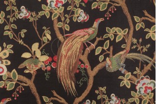 Tempo Phoenix Tapestry Upholstery Fabric in Onyx 