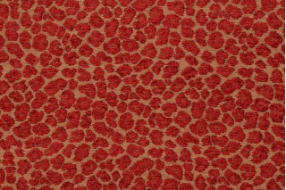 Sample of Golding Spots Chenille Upholstery Fabric in Ruby 