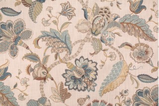Kaufmann Finders Keepers Printed Cotton Drapery Fabric in French Blue 