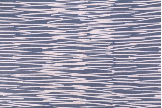 Studio NYC Pirr Printed Cotton Drapery Fabric in Lapis 