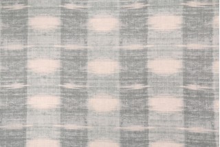 PK Lifestyles Sashika Plaid Printed Linen Blend Drapery Fabric in Lagoon 