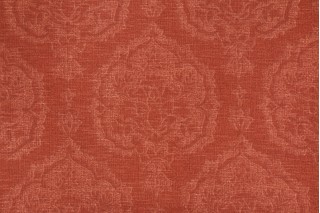 Thibaut Istanbul Damask F97149 Printed Cotton Drapery Fabric in Rust 