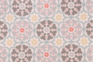 Waverly Merry Go Round Printed Cotton Drapery Fabric in Flint 