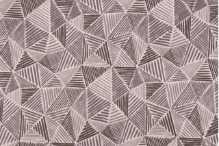 Waverly Stitches Printed Cotton Drapery Fabric in Graphite 