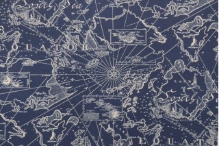 Tommy Bahama South Seas Printed Polyester Outdoor Fabric in Nautical 