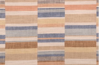 PK Lifestyles Parallels Printed Cotton Blend Drapery Fabric in Mineral 