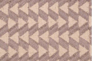 Genevieve Gorder Fringe Benefits Embroidered Drapery Fabric in Pewter 