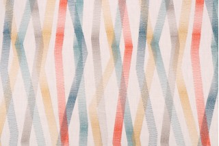 Novogratz Zig & Zag Emb Woven Embroidered Drapery Fabric in Confetti 