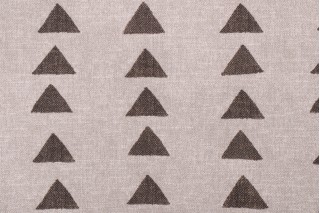 PK Lifestyles Nomadic Triangle Printed Polyester Outdoor Fabric in Graphite 