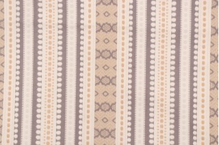 Genevieve Gorder Ancient Stripe Woven Upholstery Fabric in Dusk 