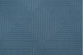 Ellen Degeneres Pollenca Matelasse Decorator Fabric in Lapis 